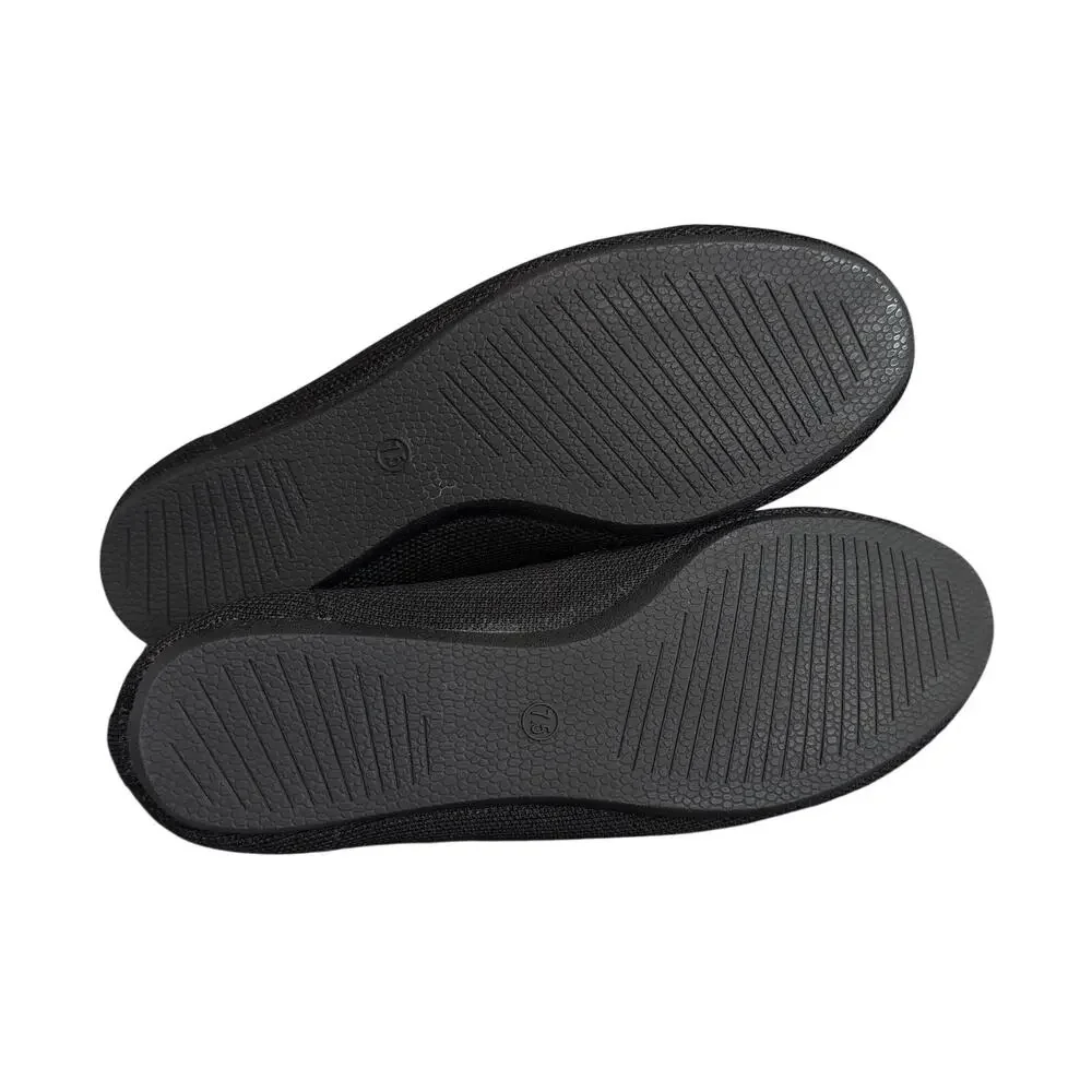 Athmile Black Knit Ballet Flats Women’s Slip-On Comfort Travel Shoes Size 7 1/2